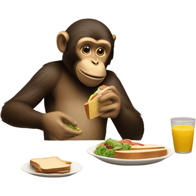 Eat your lunch with a monke emoji