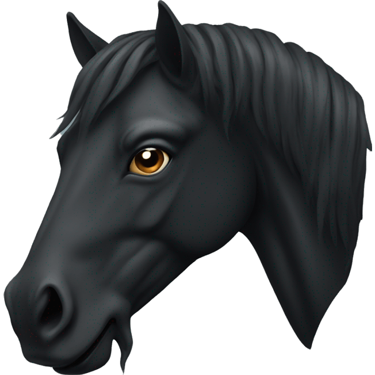 dark horse head emoji