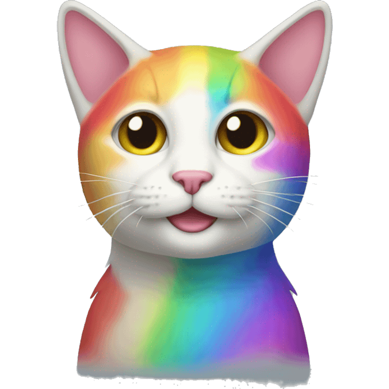 Rainbow cat emoji