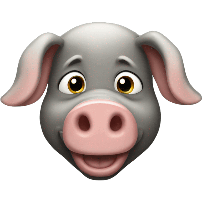 black pig emoji