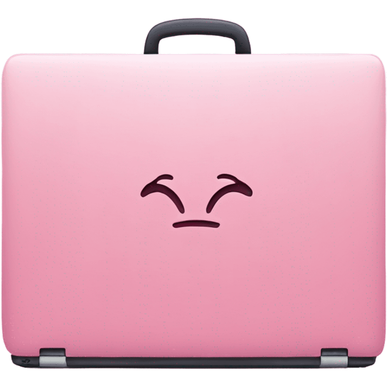 A pink laptop emoji