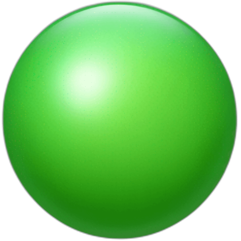 modern green sphere emoji