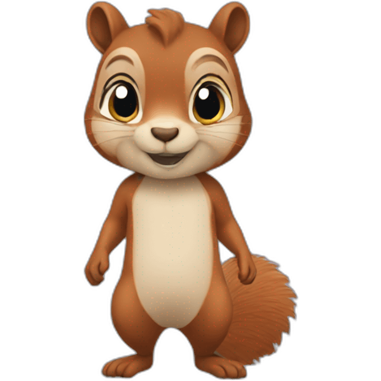 Squirrel in unitard emoji