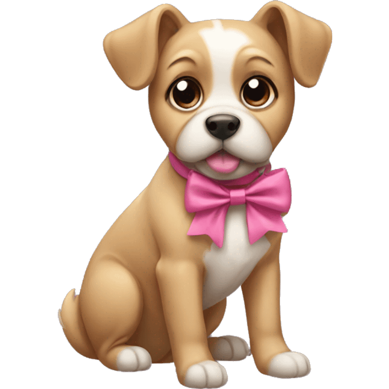 dog with bows emoji