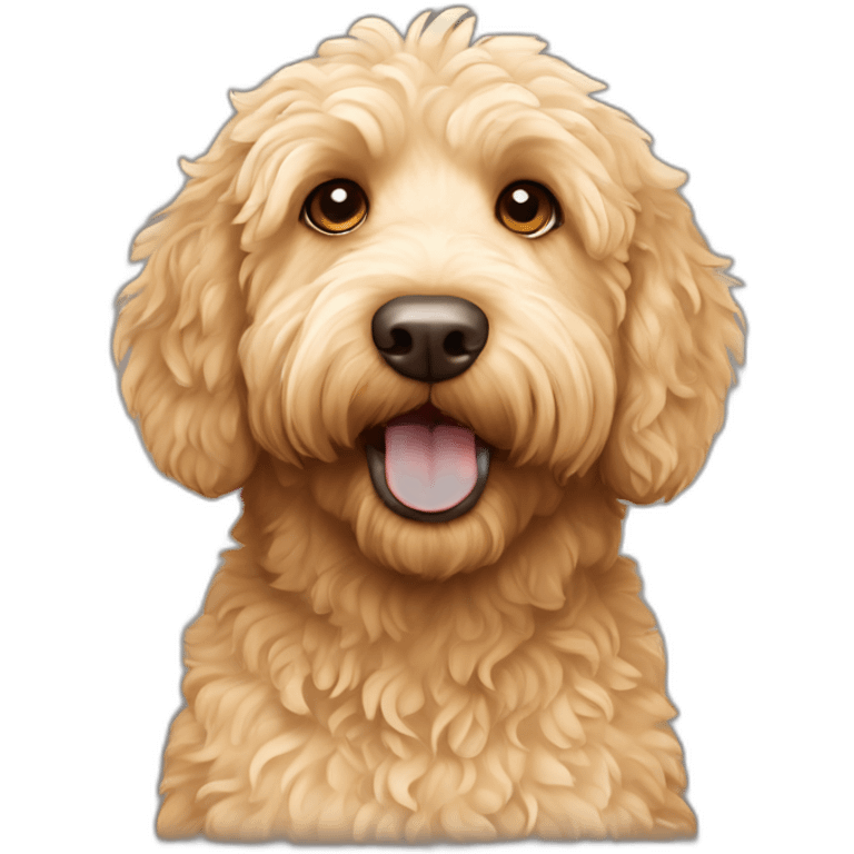 yellow Australian labradoodle emoji