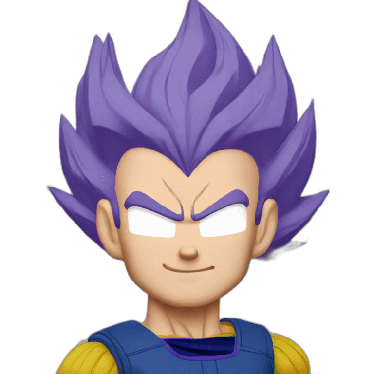 Vegeta purple hair emoji