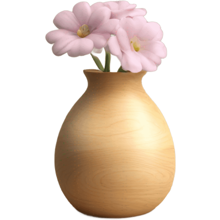 vase on small wooden shelf emoji