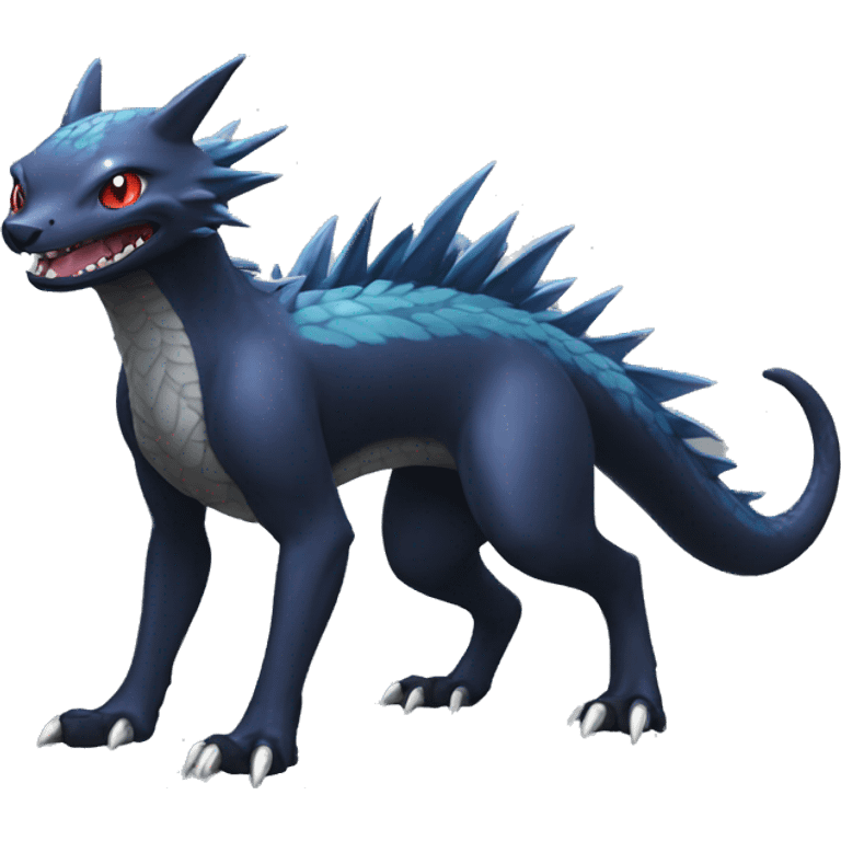 Cool Cute Nargacuga-Fakémon full body emoji