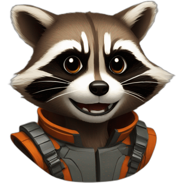 Rocket Raccoon drawing emoji