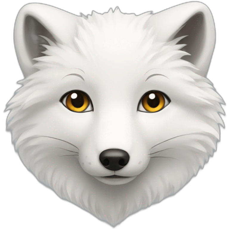 Arctic fox emoji