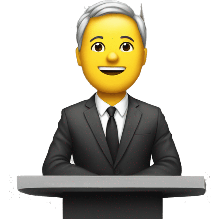 speaker infront of parliament emoji