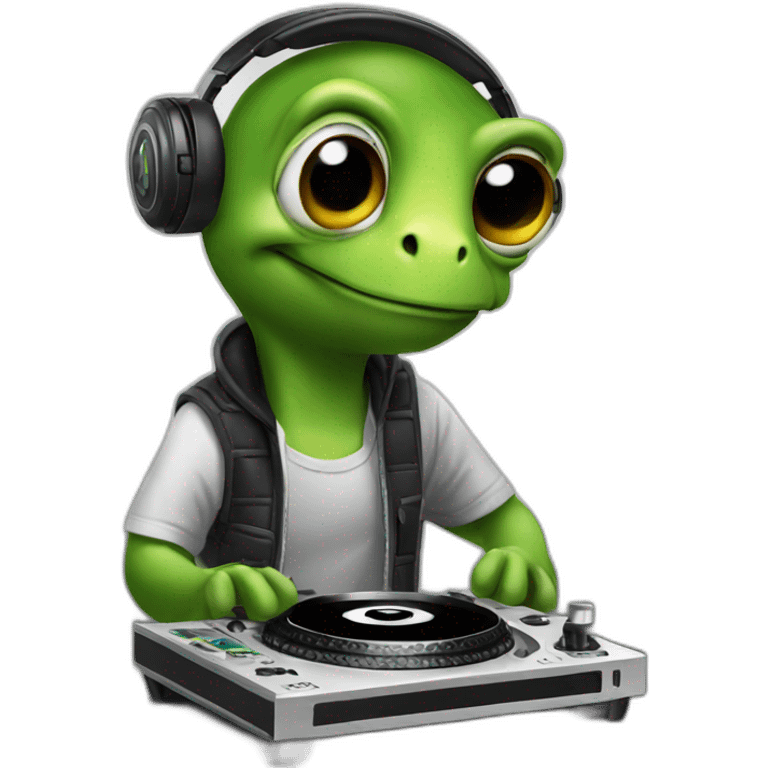 Dj turtle  emoji