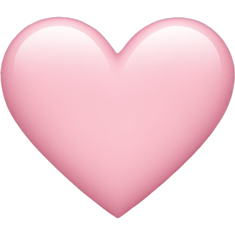 Light pink heart emoji