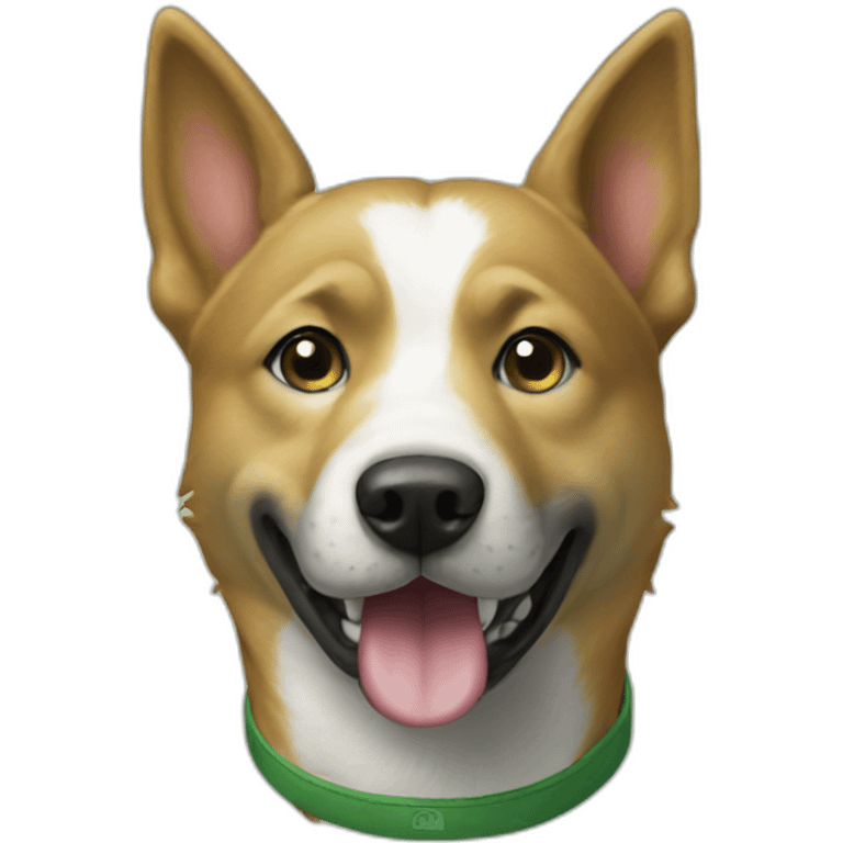 l’une green dog emoji