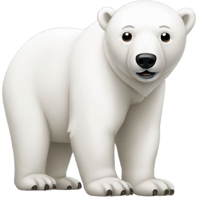 polar bear with no hair emoji