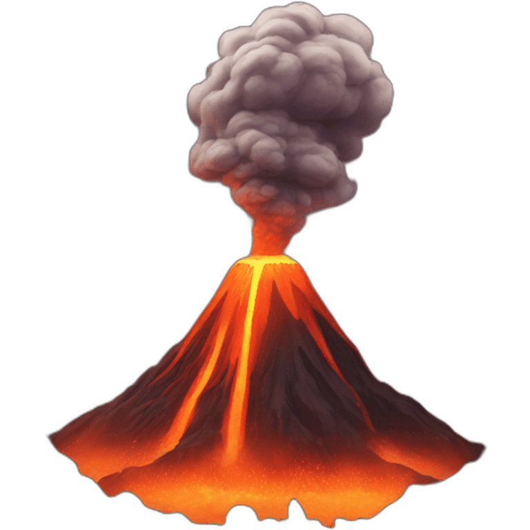 Volcano batman emoji