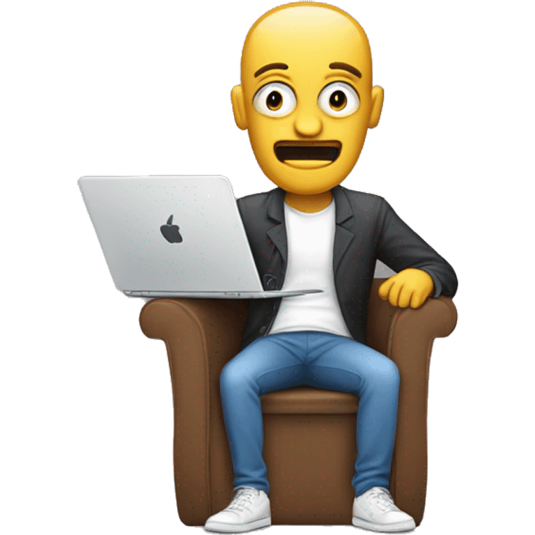 i want a person wit laptop holding pain ..web designer emoji