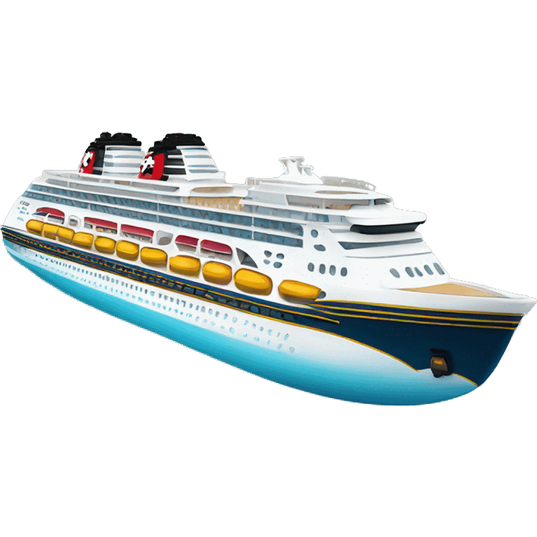 Disney cruiseline boat emoji