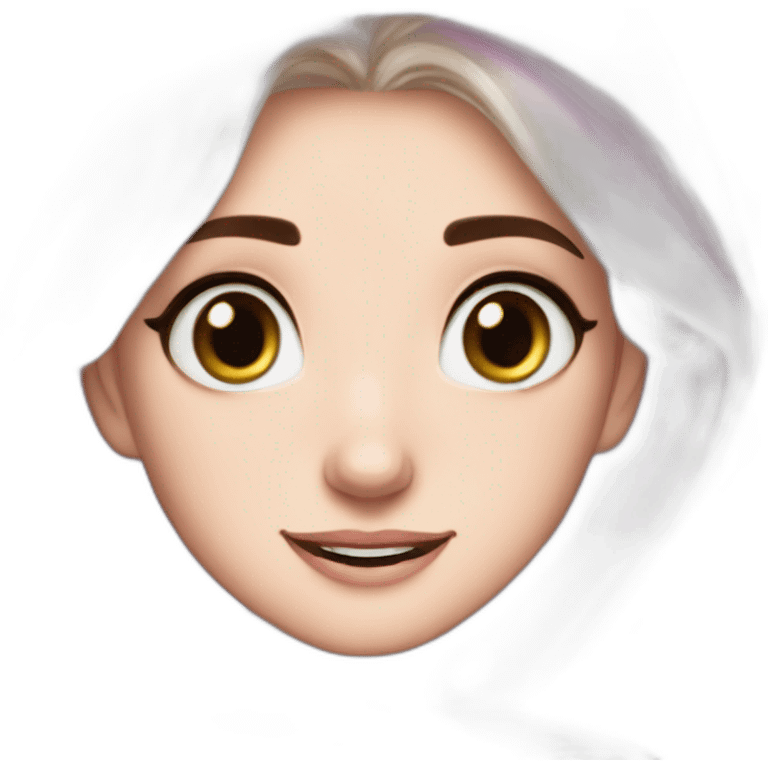 Twitch princess emote elsa hijabi princess realistic freckles winter emoji