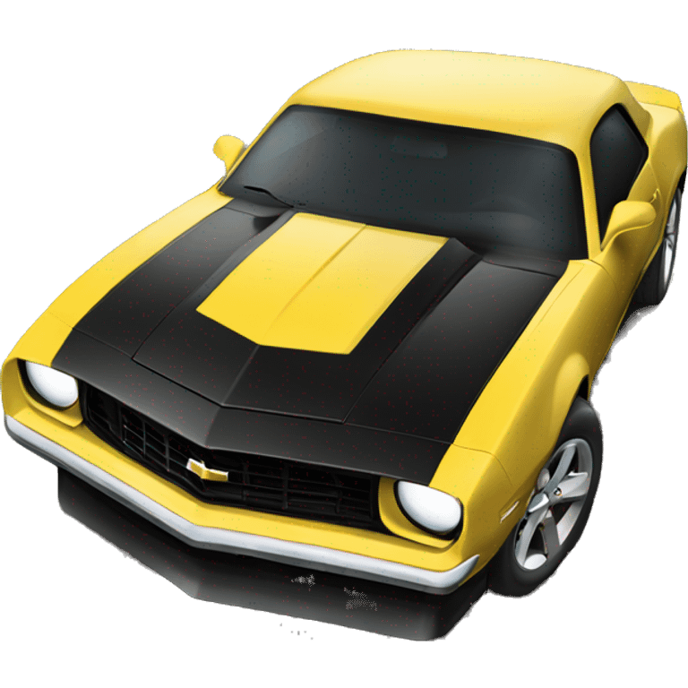 yellow and black chevy camaro emoji