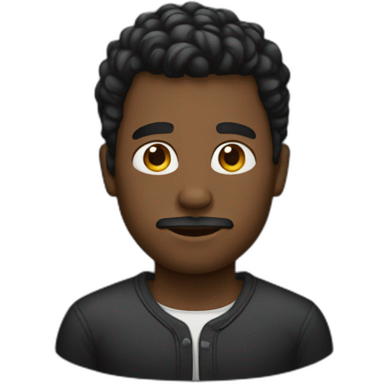 hombre negro emoji