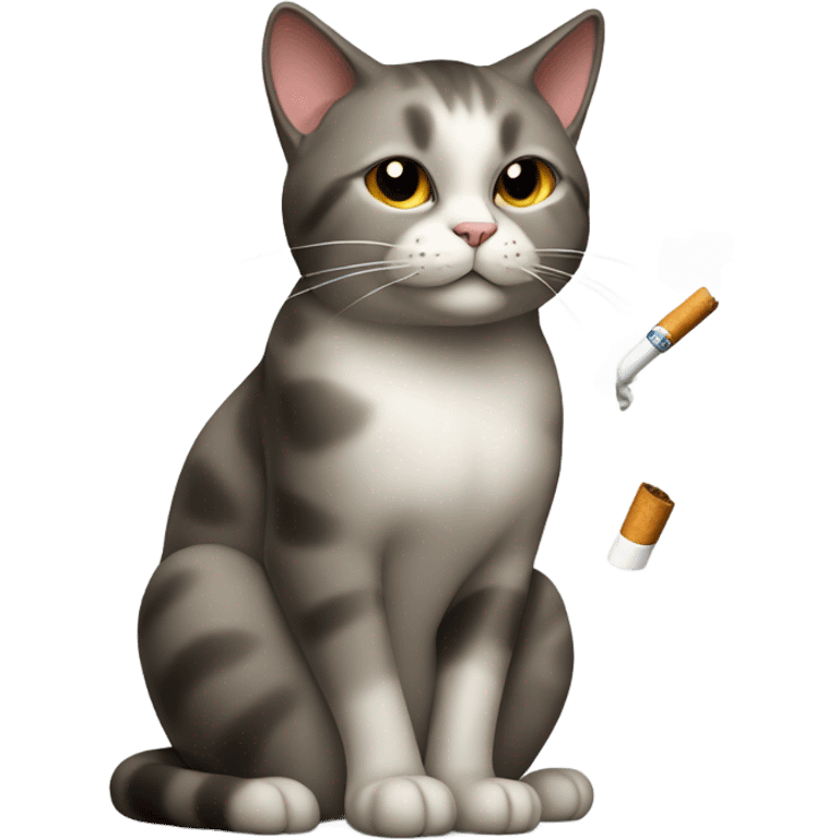 cat smoking  emoji