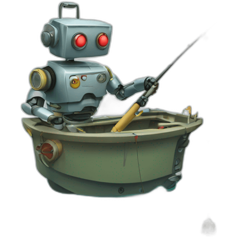 robot fishing emoji