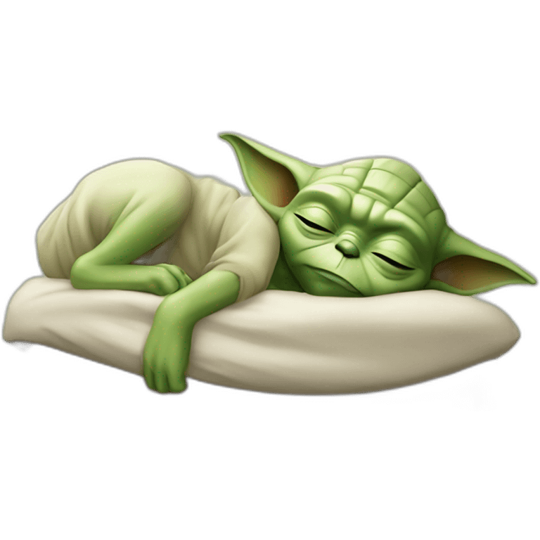 Yoda sleeping emoji