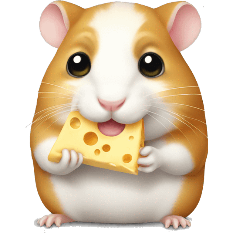 Hamster eating cheese  emoji