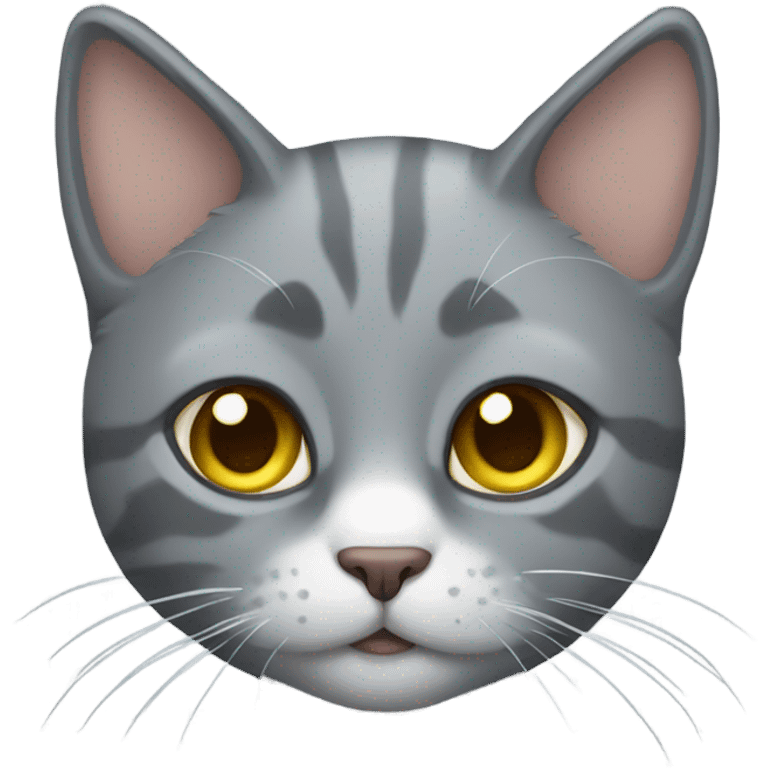 Grey cat emoji