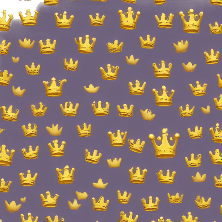 a golden crown with floral pattern on it. emoji