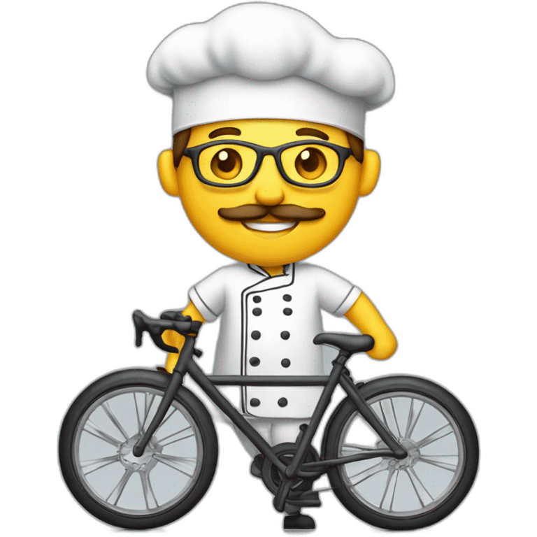 chef de projet sur un vélo emoji