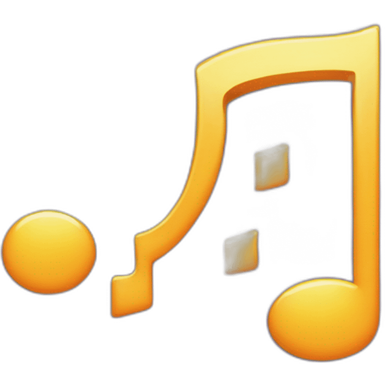 quarter note that appears when "super-liking" a song emoji