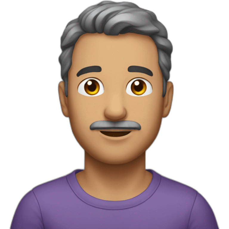 Saçları olan bir kus emoji