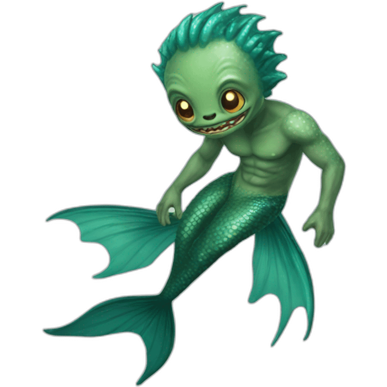 alien merman emoji