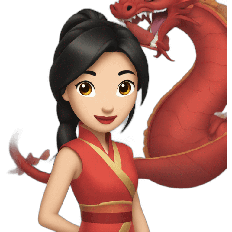 Mulan and mushu emoji