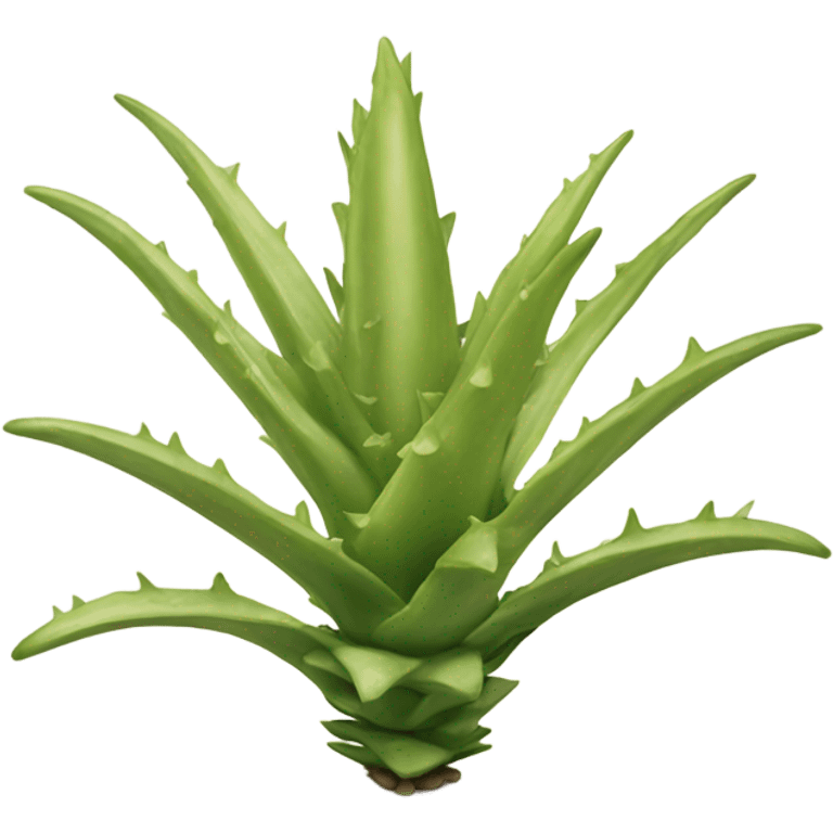 Beige aloe vera emoji