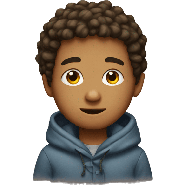 A cozy boy  emoji