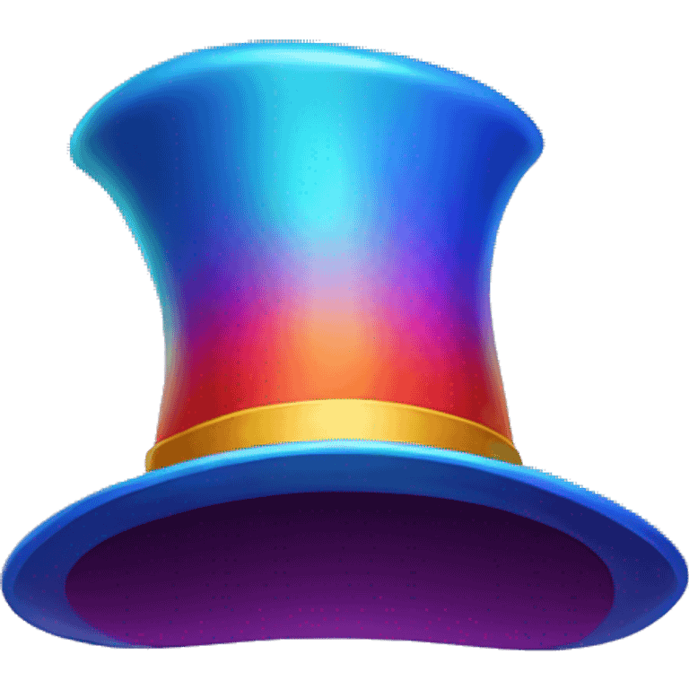 colorful magician hat  emoji