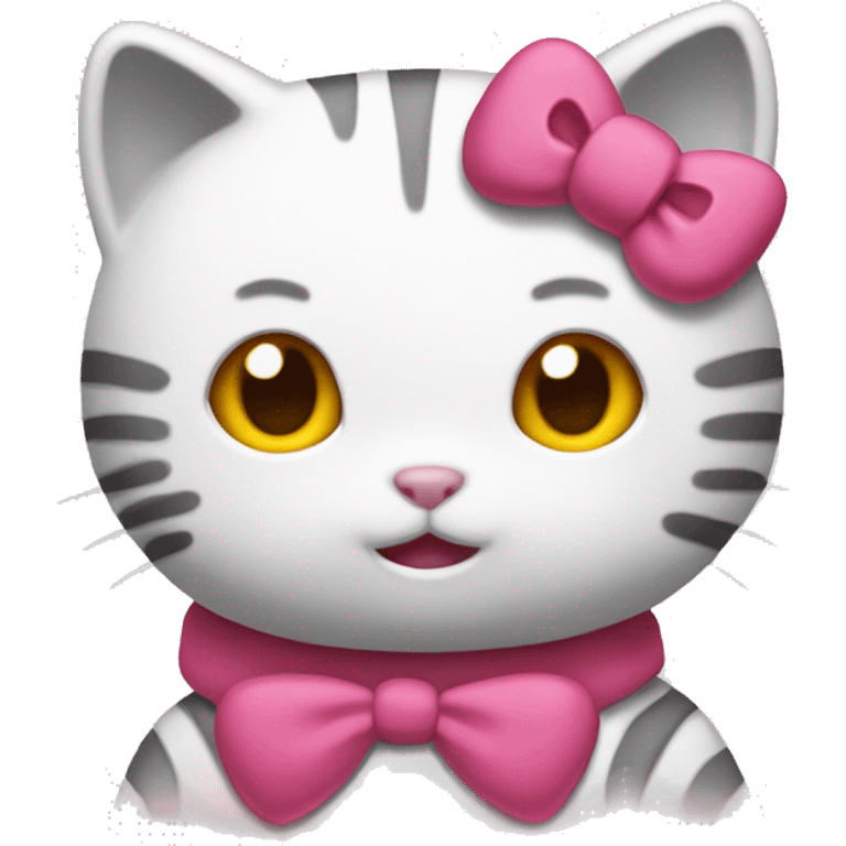 hello kitty as an actual cat emoji