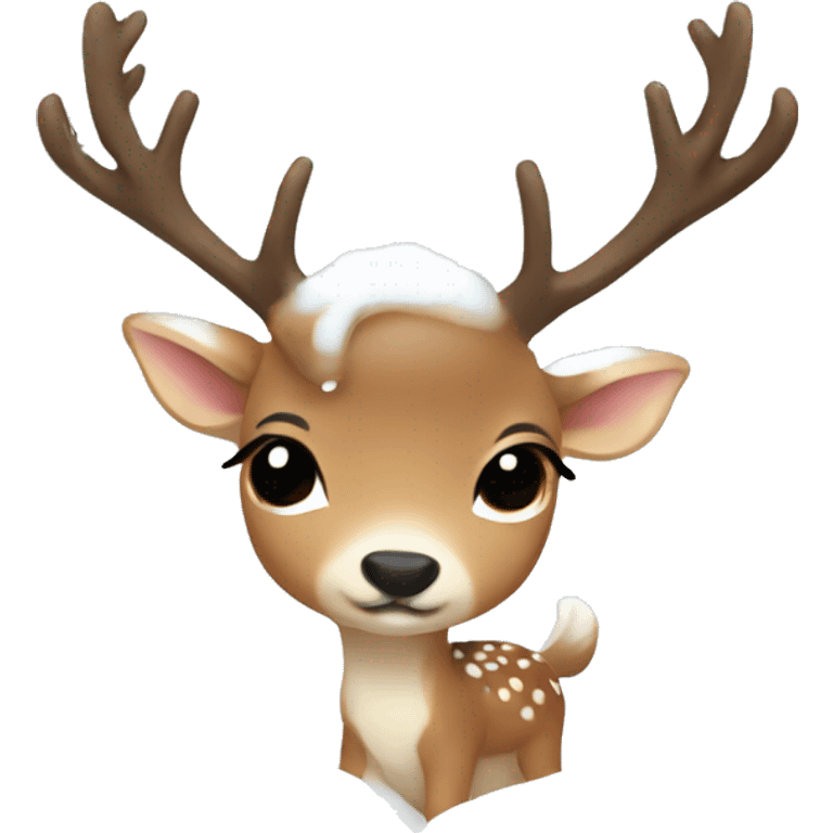 👍🏻-chibi-deer-antlers-snow emoji