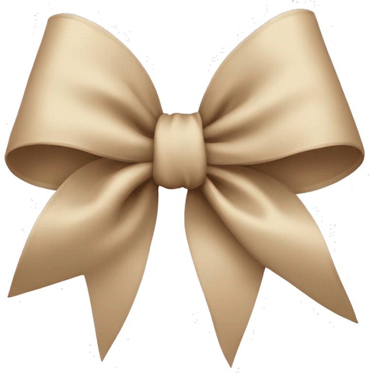 Beige bow  emoji