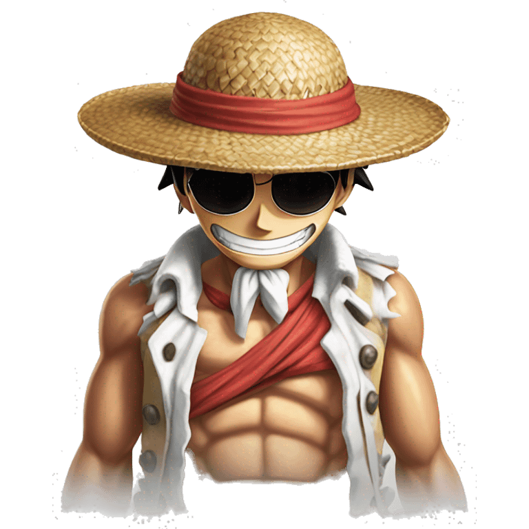 straw hat luffy in gear 5  emoji