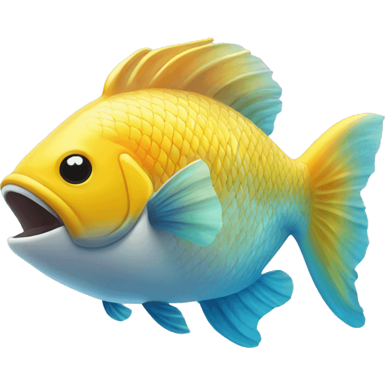 jumping fish out of acquarium emoji