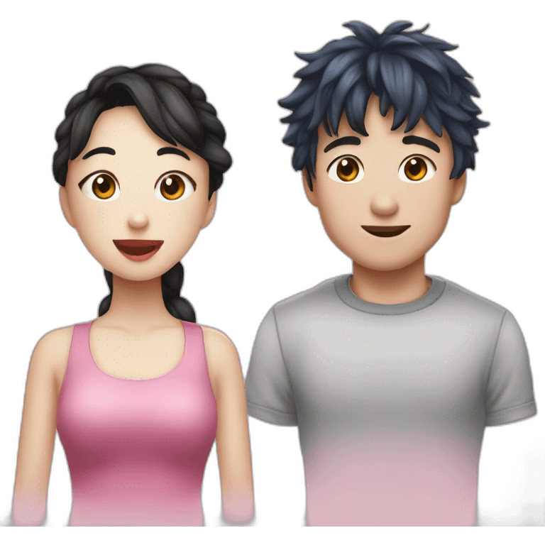 Sulli and Mike from monter inc emoji