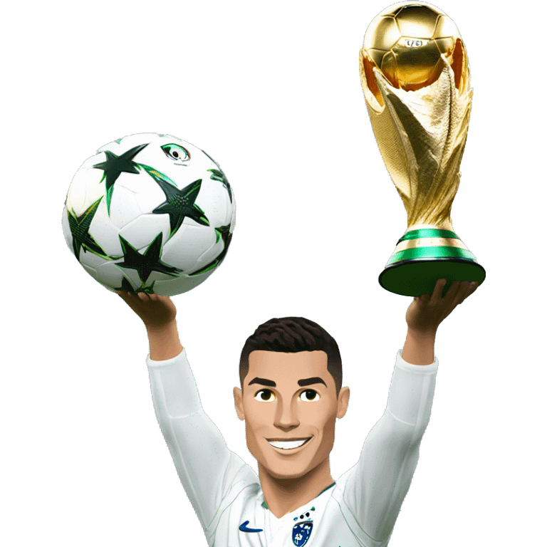 Cristiano Ronaldo with Champions League emoji