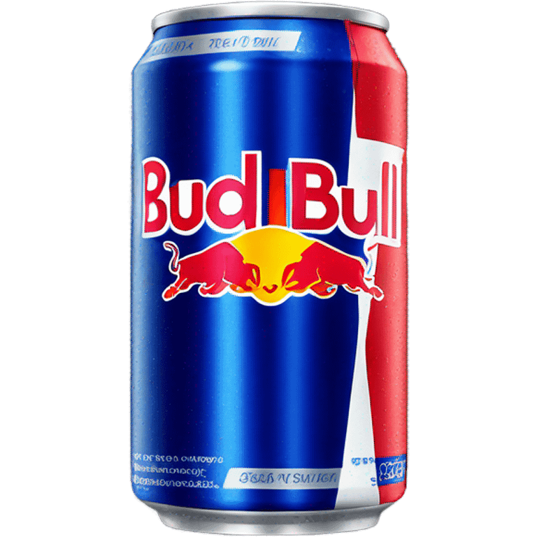 Blue Red Bull can emoji