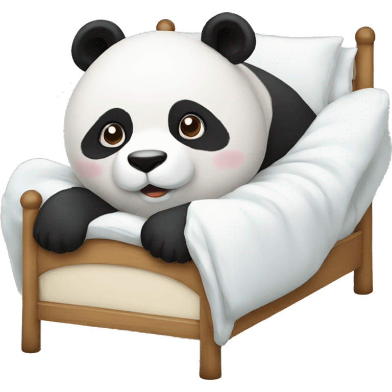 Panda Bär Bett emoji