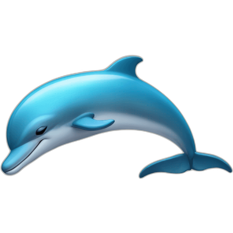 Dolphin sleeping emoji