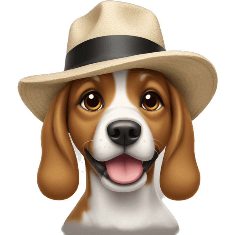 Dog in a hat emoji